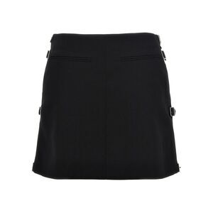 Courreges Women's Multi Sangle Wool Mini Skirt